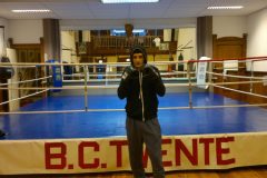 Security Ambassador to Africa Astemir Karmov in the Boxing Club Twente