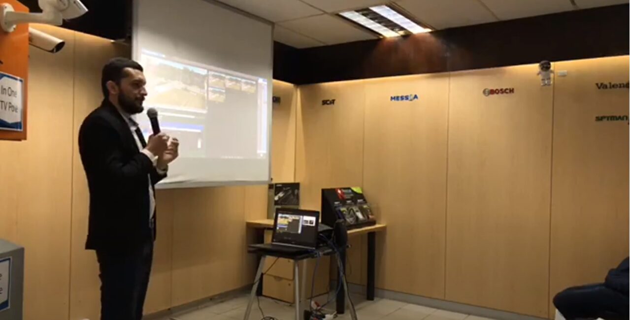 Astemir Karmov presenting the latest CCTV technologies in Johannesburg