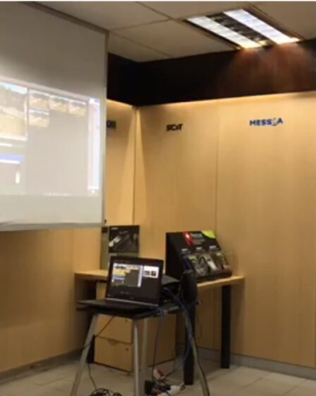 Astemir Karmov presenting the latest CCTV technologies in Johannesburg